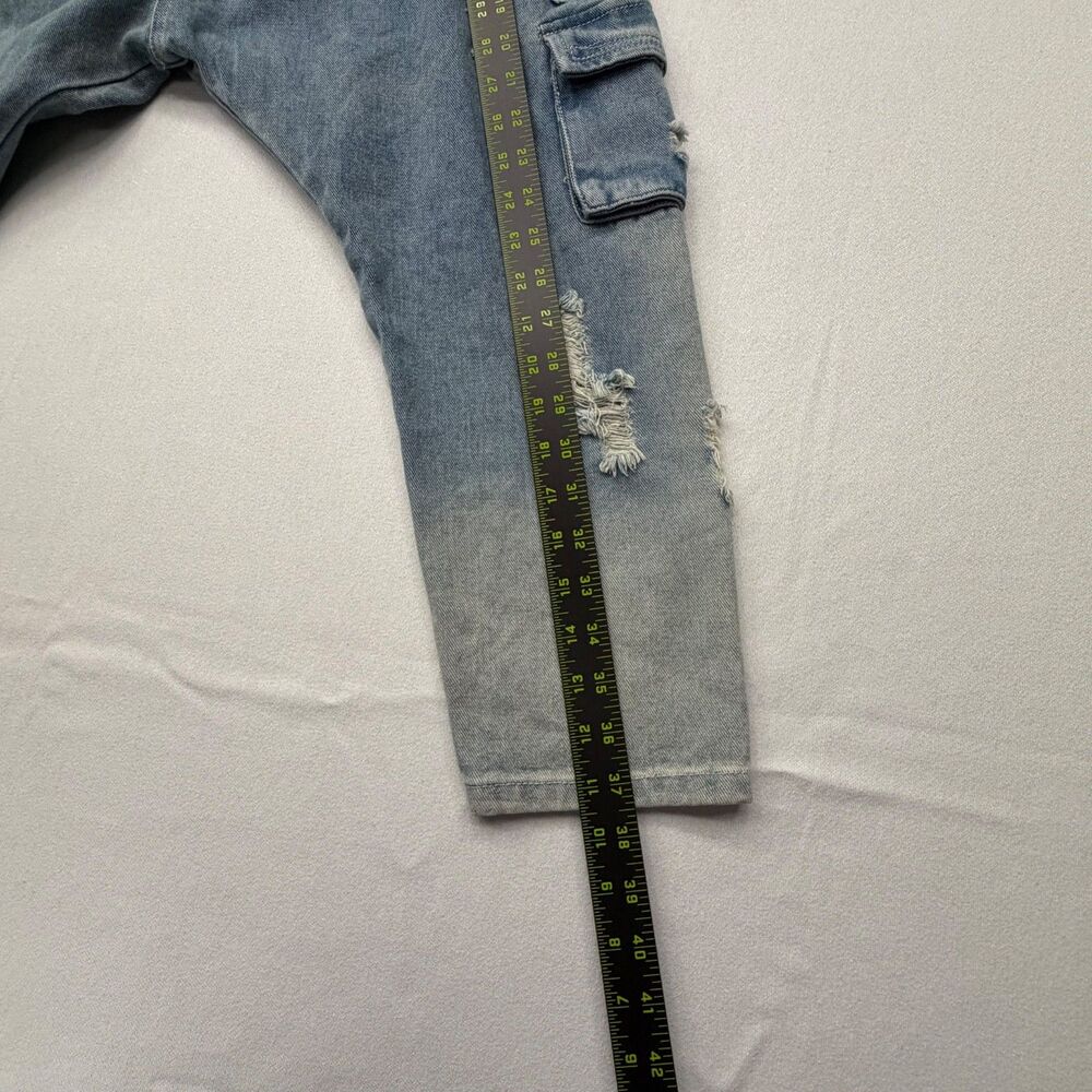 Rehab Lab Drop Crotch Jeans Womens Med Distressed Pockets - Picture 5 of 10